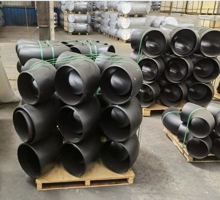 Le bout d'ASME B16.9 a soudé le coude en acier de noir des garnitures de tuyau SCH10 SCH20 DST SCH40 SCH80