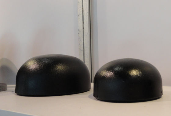 Le bout a soudé la couleur sans couture 2mm-25mm de noir de chapeau de tuyau d'acier au carbone de HDG