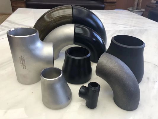 qualité  45D 90D 180D Carbon Steel Butt Welded Pipe Fittings ASME B16.9 B16.28 A234WPB usine