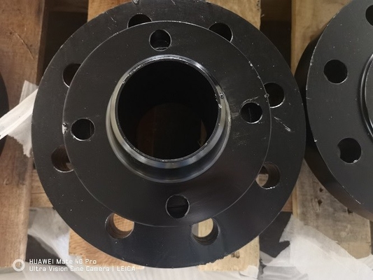 Wn 150lbs a fileté la peinture de noir de la bride Dn200 Asme A105n de tuyau