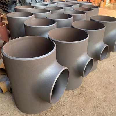 Dn80 Tee Pipe en acier inoxydable en 10253 Technique de peinture jaune forgée