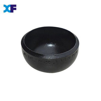 Nombre de pression 10K SCH40 Pipe de peinture noire Cap de montage avec finition de peinture transparente