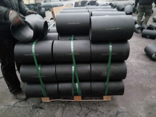 NOIR DE PIÈCE EN T DE TUYAU D'ACIER AU CARBONE DE LA NORME ANSI B16.9 ASTM A234WPB