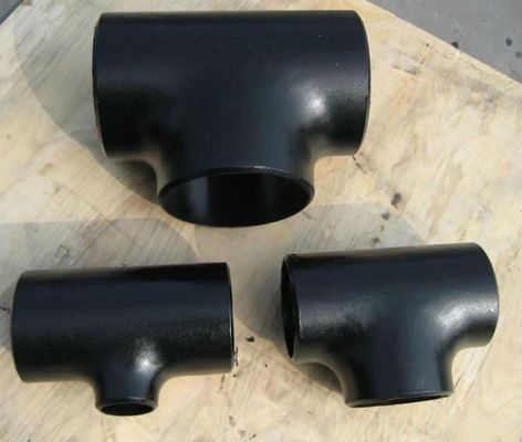 6&quot; 12&quot; 20&quot; carbone ou PE simple inoxydable d'extrémité de la norme ANSI B16.9 SH3408 de pièce en t de tuyau d'acier