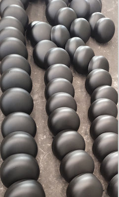 Le bout a soudé la couleur sans couture 2mm-25mm de noir de chapeau de tuyau d'acier au carbone de HDG