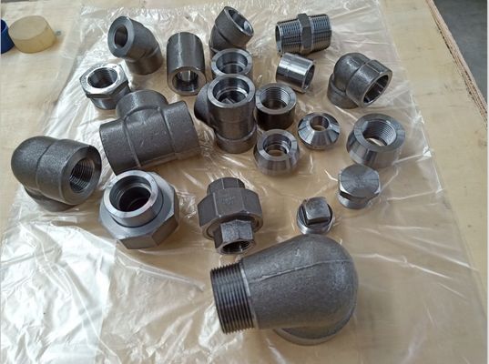 Chaud plongé a galvanisé la pièce en t convenable 3000LB de chapeau de coude d'ASME B16.11 ASTM A105