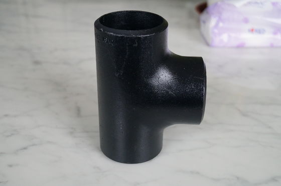 6&quot; 12&quot; 20&quot; carbone ou PE simple inoxydable d'extrémité de la norme ANSI B16.9 SH3408 de pièce en t de tuyau d'acier