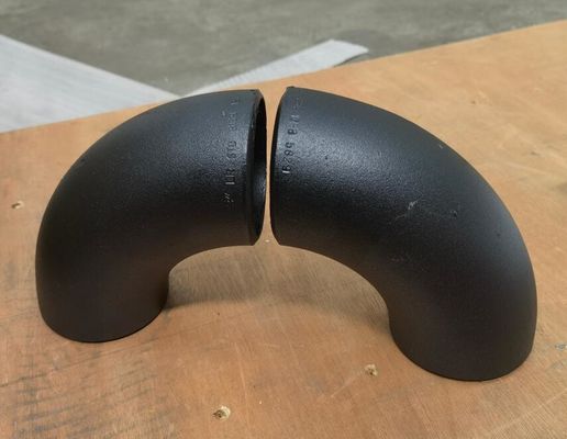 LE NOIR DE CARBONE SANS COUTURE DE COUDE DE TUYAU D'ACIER D'ASTM A234 WPB A GALVANISÉ