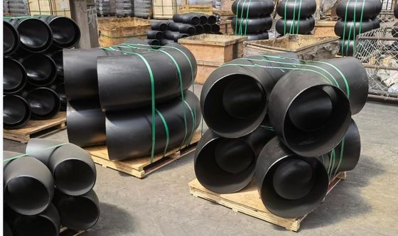 Le bout d'ASME B16.9 a soudé le coude en acier de noir des garnitures de tuyau SCH10 SCH20 DST SCH40 SCH80