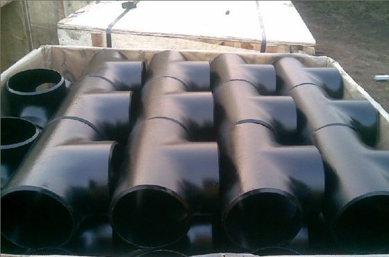 Huile de rouille de noir du chapeau Sch40 Sch80 de réducteur de pièce en t de coude d'Asme B16 9 de montage de tuyau anti