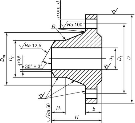 TYPE 01 du GOST 33259 de bride du GOST 12820-80 de PN6-PN100 ST20 02 05 CS CT20 du GOST 12821 ; 16MN ; Solides solubles 304/304L, 316/316L