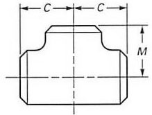 ASME B16.9 réduisant la pièce en t